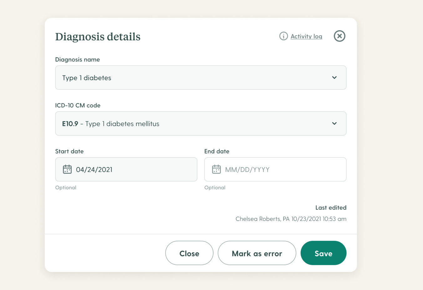 Image of EHR software