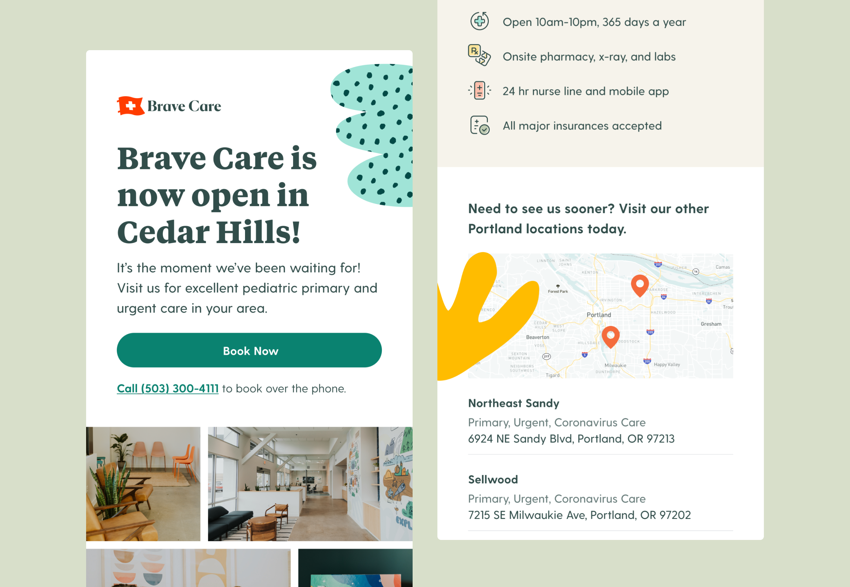 Emails designed for Brave Care